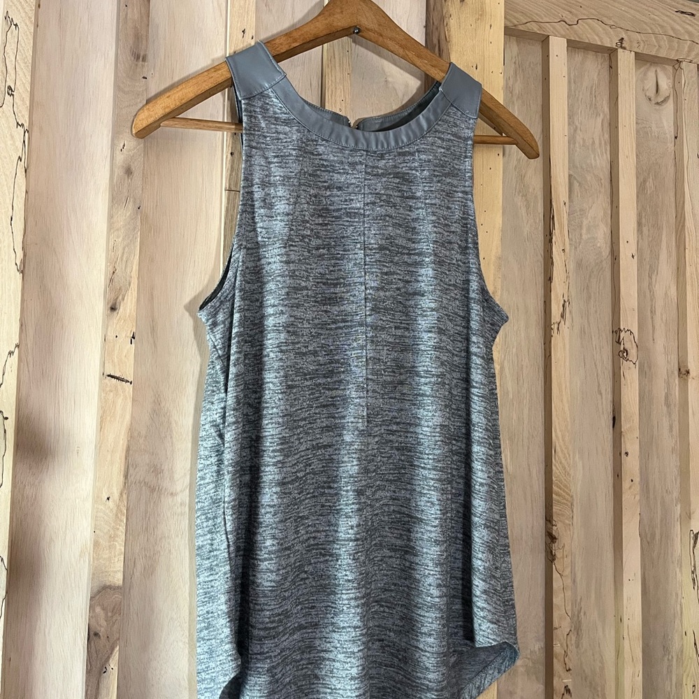 Gray Sleeveless Women's Dressy Top
